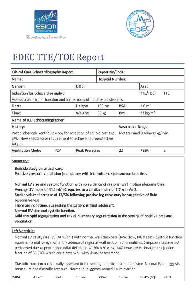 echocardiography reporting software free download